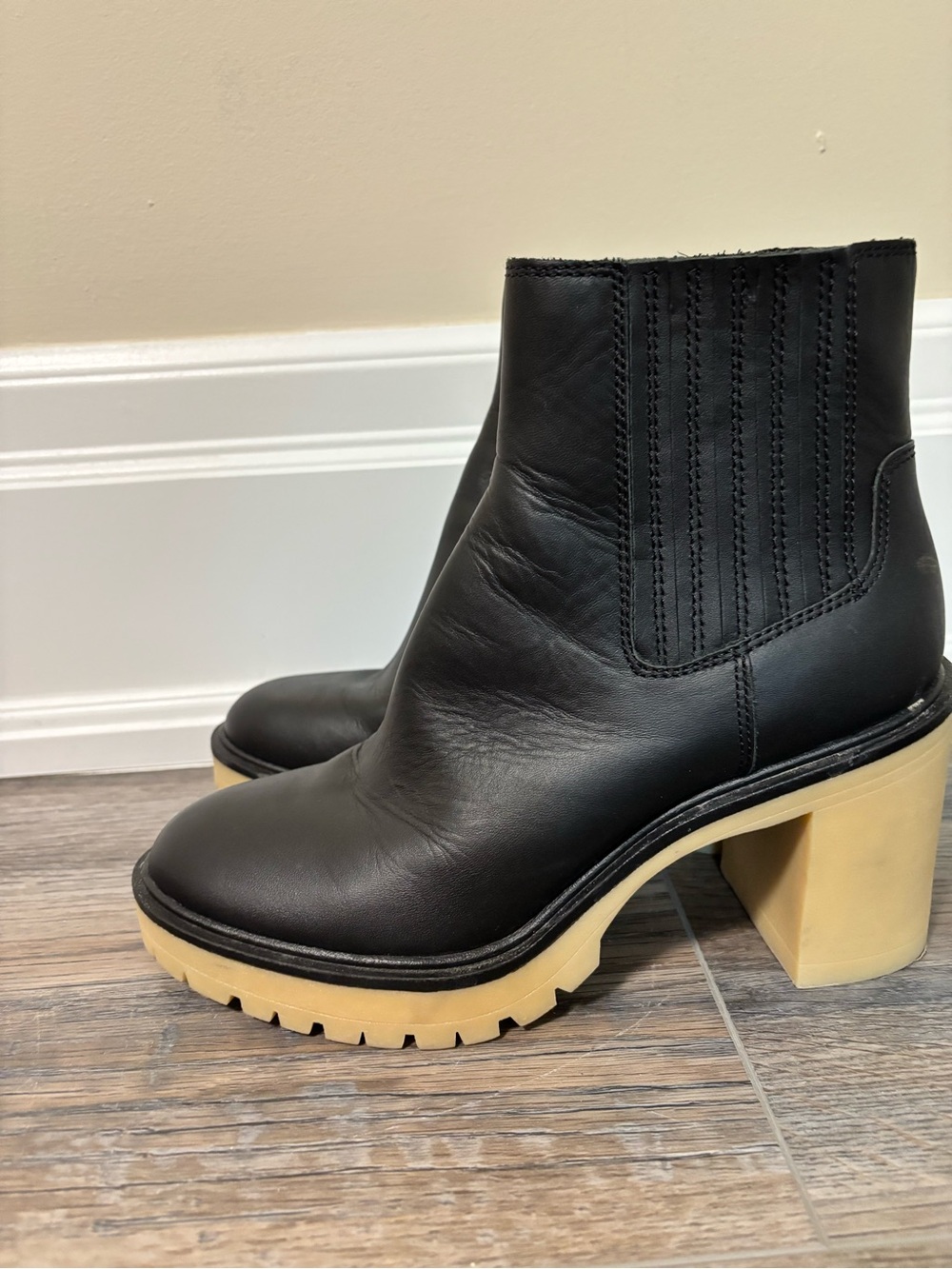 Dolce Vita Platform Ankle Boots - Stylish Chunky Heel